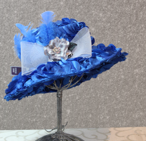 Flower_Blue_Feather_Hat