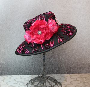 Pink_Black_Floral_Hat